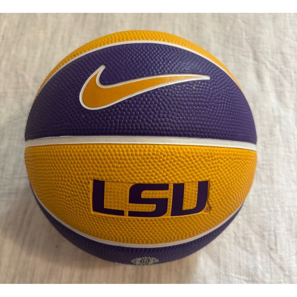 Nike LSU Tigers Mini Basketball 7” Purple Gold Rubber Ball NCAA Licensed